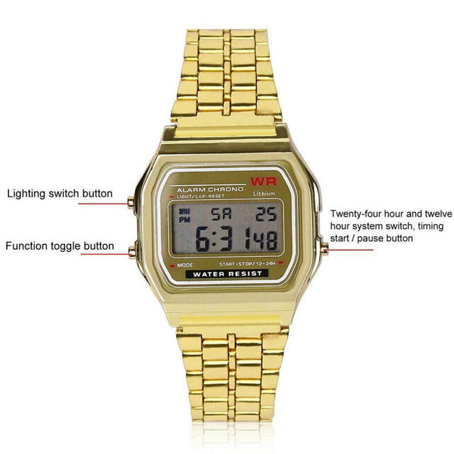 CASIO(カシオ)のCasio デジタル LED 腕時計 防水 メンズ レディース ファッション メンズの時計(腕時計(デジタル))の商品写真
