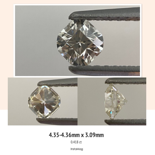  (R0226-5) クロスフォーカットダイヤ J SI-1  0.418ct レディースのアクセサリー(ネックレス)の商品写真