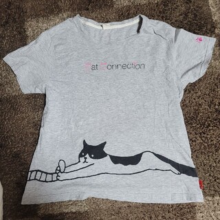 シマムラ(しまむら)の猫 半袖 Tシャツ トップス NYANKODO LL(Tシャツ(半袖/袖なし))