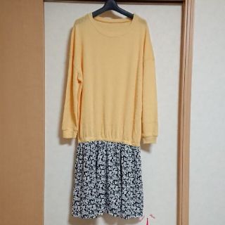 【sale】🌸☆小花柄ニットチュニック(チュニック)