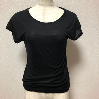スピックアンドスパン(Spick & Span)のブラック　ラメ(Tシャツ(半袖/袖なし))