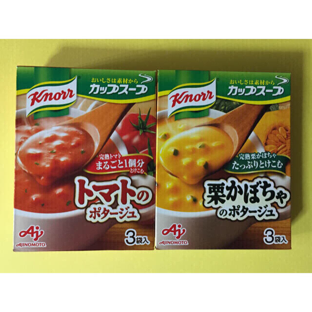 味の素(アジノモト)の味の素 クノールカップスープ ポタージュ2種類 6袋 食品/飲料/酒の加工食品(インスタント食品)の商品写真