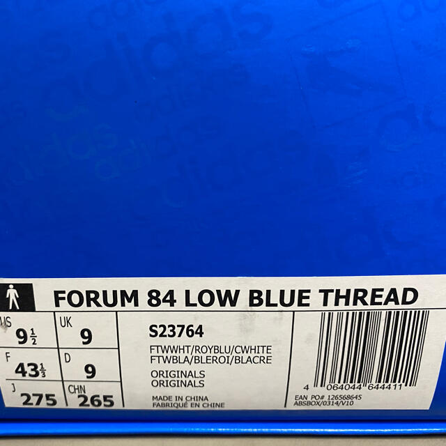 adidas FORUM 84 LOW BLUE THREAD 27.5cm
