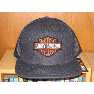 ハーレーダビッドソン(Harley Davidson)の【お買い得】ハーレーキャップ（メッシュ・フラットキャップ・HDロゴ）★デニム調(キャップ)