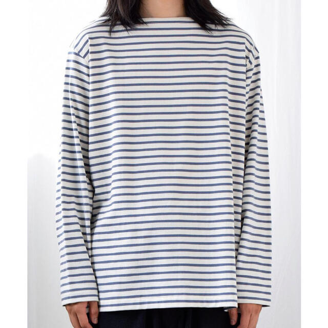 COMOLI(コモリ)の21ss COMOLI BORDER BOAT NECK メンズのトップス(Tシャツ/カットソー(七分/長袖))の商品写真