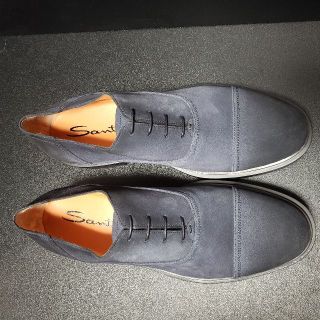 サントーニ（Santoni） イタリア製革靴 ネイビー UK9