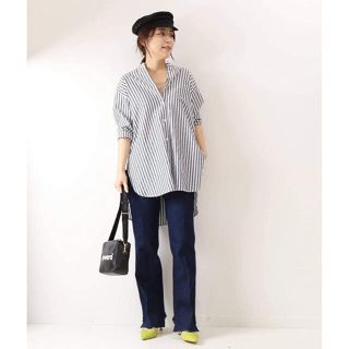 スピックアンドスパン(Spick & Span)のSpick and Span【5 1/2】BEAUTY-LINE スリットデニム(デニム/ジーンズ)