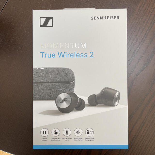 SENNHEISER(ゼンハイザー)のMOMENTUM True Wireless 2 M3IETW2 BLACK スマホ/家電/カメラのオーディオ機器(ヘッドフォン/イヤフォン)の商品写真