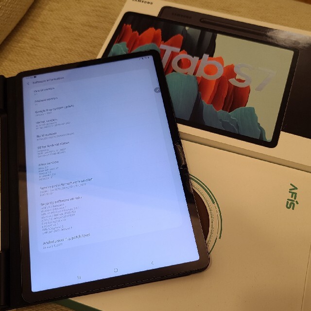 Galaxy TAB S7 WIFI + カバー スマホ/家電/カメラのPC/タブレット(タブレット)の商品写真