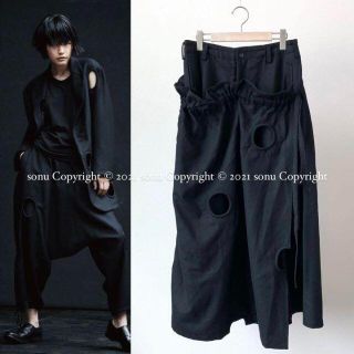 ヨウジヤマモト(Yohji Yamamoto)の2020AW B Yohji Yamamotoヨウジヤマモト ホール スカート(ロングスカート)