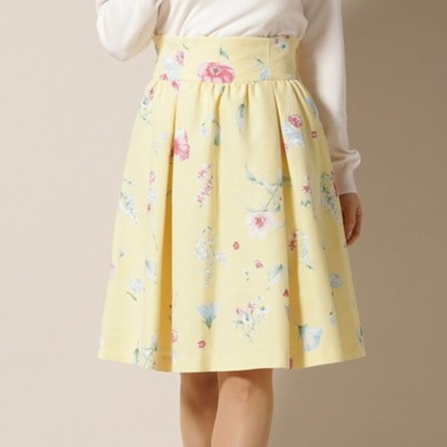 WILLSELECTION(ウィルセレクション)のｳｨﾙｾﾚｸｼｮﾝ花柄ｽｶｰﾄ ﾎﾟﾋﾟｰｶﾞｰﾃﾞﾝ ﾌﾚｱｽｶｰﾄ レディースのスカート(ひざ丈スカート)の商品写真