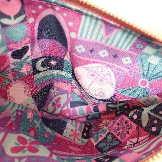 ハンドメイド ディズニーイッツアスモールワールド柄 フラット ハンドメイド ディズニーイッツアスモールワールド柄 フラット