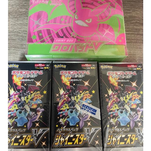 ポケカ　シャイニースターv　3BOX　クロバットv　1BOXBox/デッキ/パック