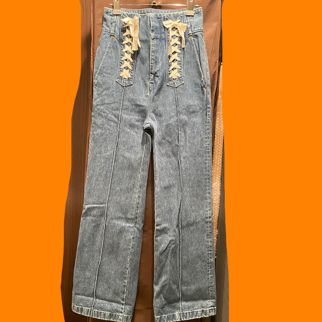 mame - mame レースアップデニムの通販 by macaflan's shop mame - mame レースアップデニムの通販 by macaflan's shop