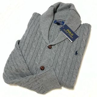 ポロラルフローレン(POLO RALPH LAUREN)のボーイズ L/160 新品 G ショールカラー ケーブルニット カーディガン(カーディガン)