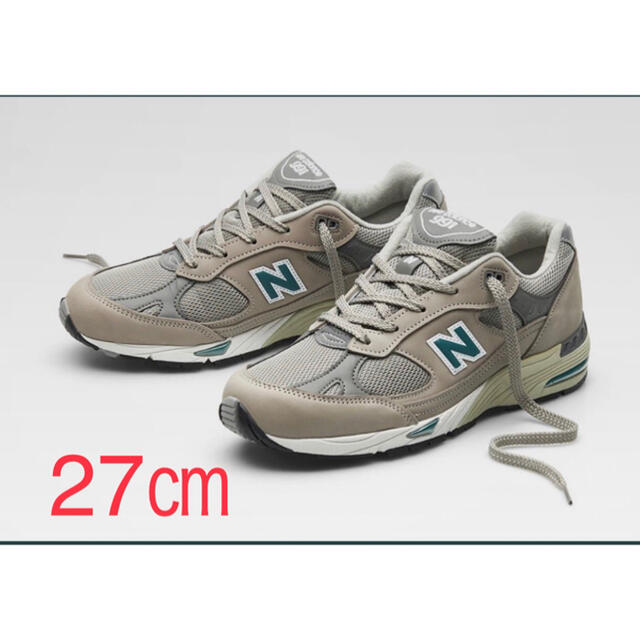 靴/シューズNew Balance W991ANI  Grey & Green