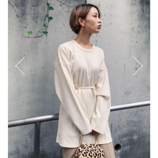 スライ(SLY)のWRAP LOOSE L／S TOPS(カットソー(長袖/七分))