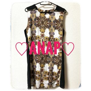 アナップ(ANAP)の♡ANAP♡ 派手ロゴ　ワンピース(ミニワンピース)