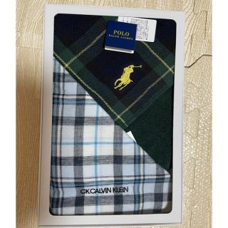 ポロラルフローレン(POLO RALPH LAUREN)の【新品】POLO RALPH LAUREN ・Calvin Kleinハンカチ(ハンカチ/ポケットチーフ)