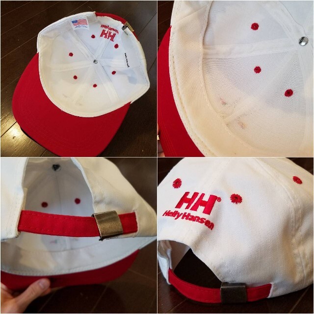 メンズUSA製 90's HELLY HANSEN Adjuster cap キャップ