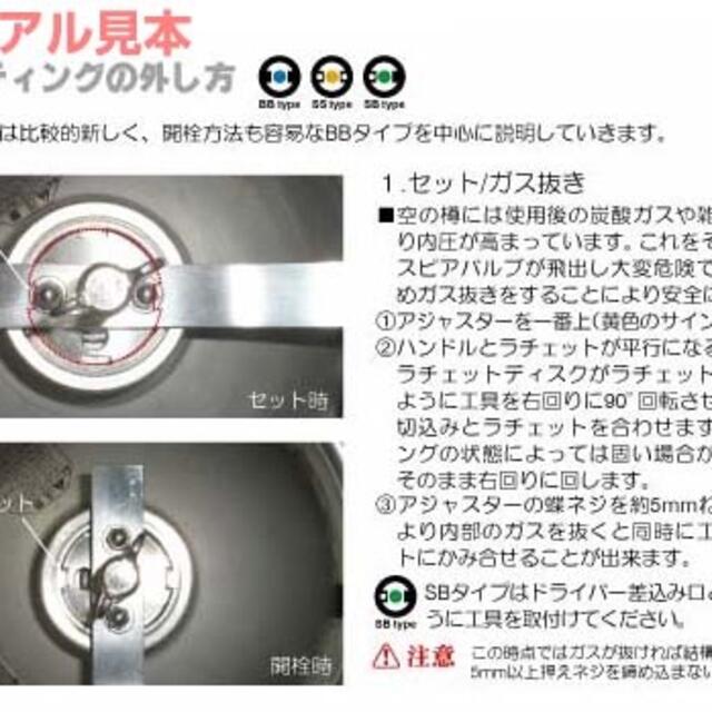 ビール樽開栓工具EX　オリジナルのサワー、チューハイ等にキッチン/食器