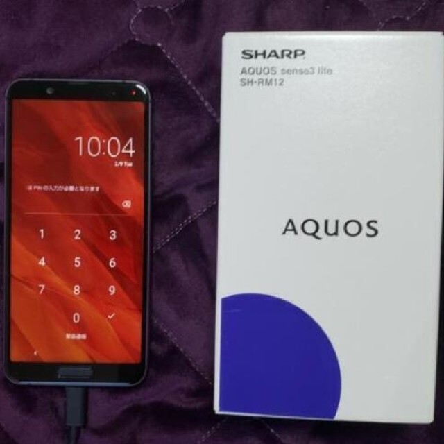 SHARP(シャープ)のAQUOS sense3 lite SH-RM12 美品 SHARP スマホ/家電/カメラのスマートフォン/携帯電話(スマートフォン本体)の商品写真