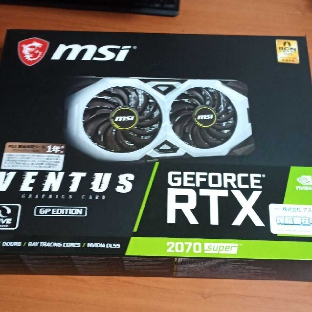 MSI GeForce RTX 2070 SUPER VENTUS GPPCパーツ