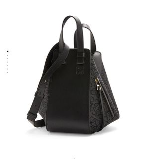 【Aランク】LOEWE ロエベ ハンモックバッグ スモール 2wayバッグ 326.30KS35 カーフスキン カーキ系 アナグラム【ISEYA】