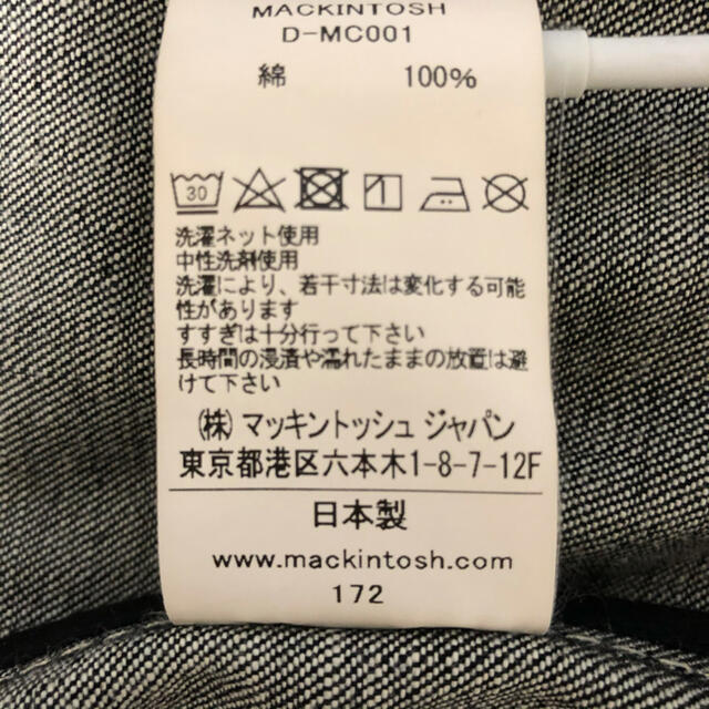 MACKINTOSH(マッキントッシュ)のマッキントッシュ　ブラックデニムコート メンズのジャケット/アウター(ステンカラーコート)の商品写真