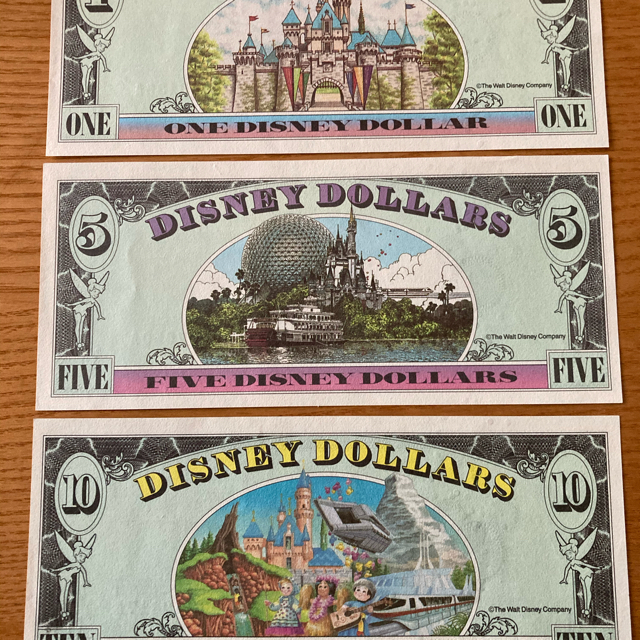 Disney dollars セット 未開封
