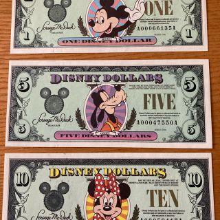 Disney dollars セット 未開封