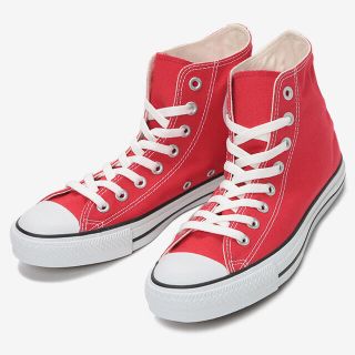 コンバース(CONVERSE)の【converse】レッド　ハイカット(スニーカー)