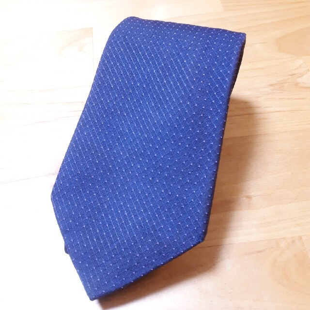 【5159】美品!セリーヌ ネクタイ ロゴ柄 ネイビー系.