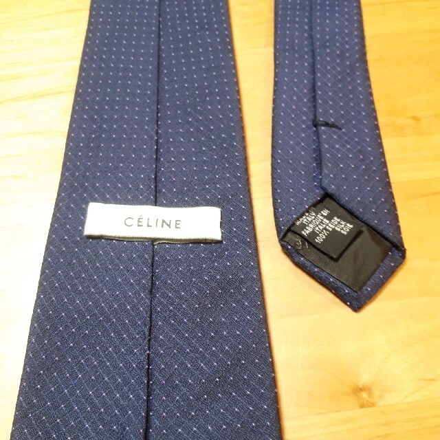 celine(セリーヌ)のセリーヌ CELINE シルク ブランド ネクタイドット 総柄 イタリア製 メンズのファッション小物(ネクタイ)の商品写真