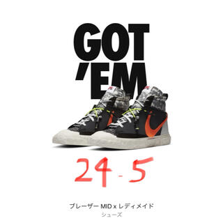 ナイキ(NIKE)のブレーザーMID レディメイド NIKE Black 24.5cm(スニーカー)