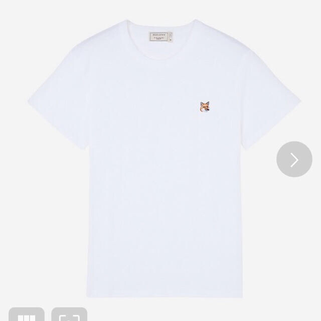 MAISON KITSUNE'(メゾンキツネ)のメゾンキツネ　ティーシャツ　白　Lサイズ メンズのトップス(Tシャツ/カットソー(半袖/袖なし))の商品写真