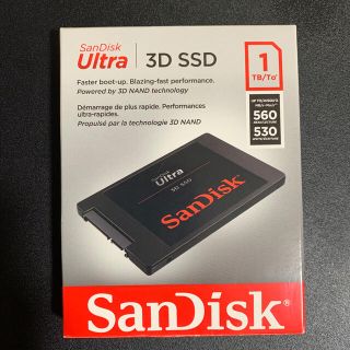 サンディスク(SanDisk)の【美品】SanDisk 内蔵 2.5インチ  SSD Ultra 3D 1TB(PCパーツ)