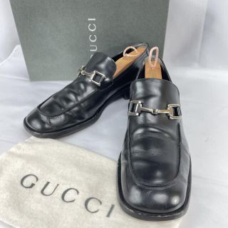 グッチ(Gucci)のグッチ ホースビット スクエアトゥ 革靴 ローファー ビジネスシューズ(ローファー/革靴)