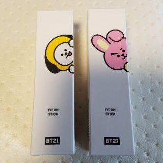 BT21 フィットオンスティック02、ハイライト2本セット(口紅)