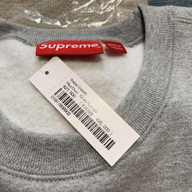 Supreme - Supreme Stacked Crewneck Greyの通販 by おが's shop ...