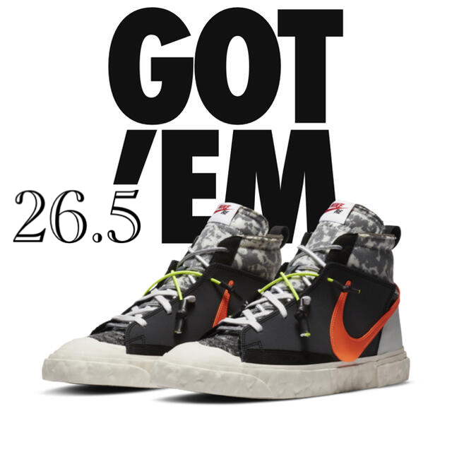 NIKE ブレーザーMID レディメイド　NIKE Black 26.5cm