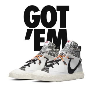 ナイキ(NIKE)のナイキ ブレーザー mid ホワイト レディメイド 26.5(スニーカー)