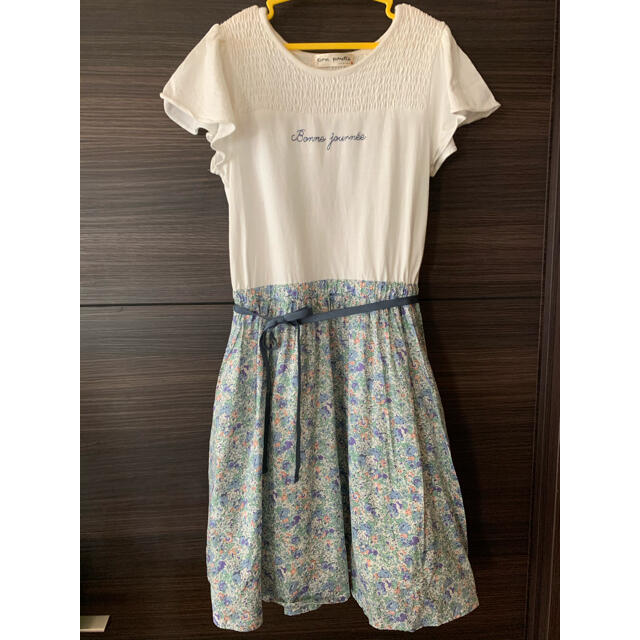 pom ponette(ポンポネット)の美品　ポンポネット　春夏ワンピース　SS 140 キッズ/ベビー/マタニティのキッズ服女の子用(90cm~)(ワンピース)の商品写真