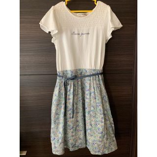 ポンポネット(pom ponette)の美品　ポンポネット　春夏ワンピース　SS 140(ワンピース)