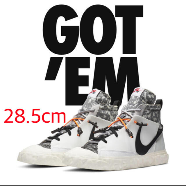 スニーカーNike ナイキ ブレーザー MID x レディメイド ホワイト 28.5