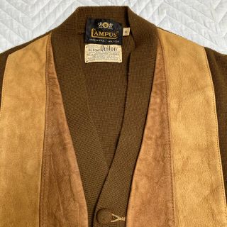 VINTAGE CAMPUS  wool suede cardigan(カーディガン)