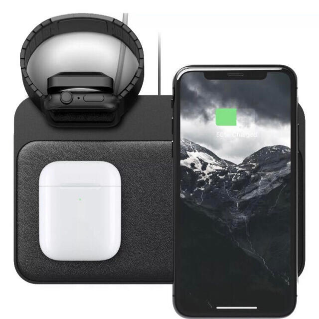 NOMAD Base Station - Apple Watch ワイヤレス充電スマートフォン/携帯電話