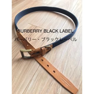 バーバリーブラックレーベル(BURBERRY BLACK LABEL)の貴重 バーバリー・ブラックレーベル カジュアルベルト(ベルト)