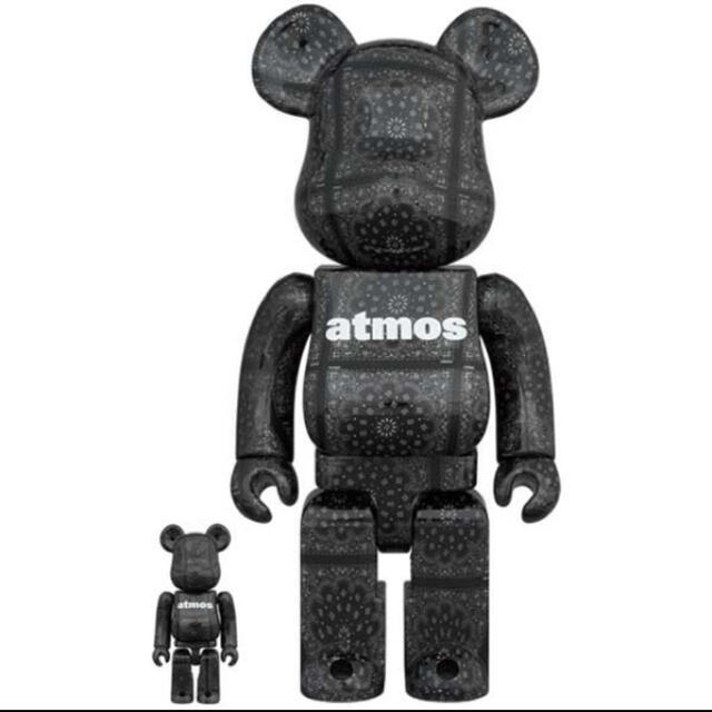 atmos BE@RBRICK BANDANA ブラック