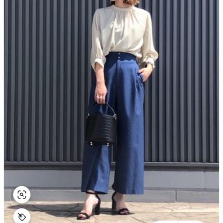 ユナイテッドアローズグリーンレーベルリラクシング(UNITED ARROWS green label relaxing)のカレンダーサイドプリーツワイドパンツ(カジュアルパンツ)